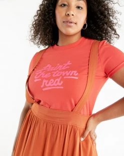 Ban.do Paint The Town Red Retro Tee