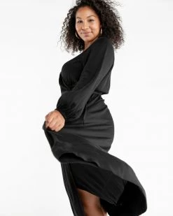 Ban.do Wrap Dress - Black Clothing