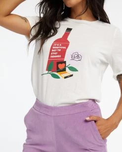 Ban.do Beautiful Day Illustration Midi Sleeve Tee