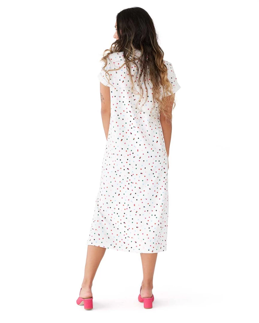 Ban.do Party Dots Midi Length Tee Dress 4 Ban.do Party Dots Midi Length Tee Dress