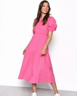 Glamorous Open-Back Crinkled Dress