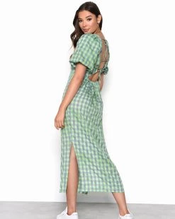 Glamorous Tie-Back Checkered Dress 6 Glamorous Tie-Back Checkered Dress