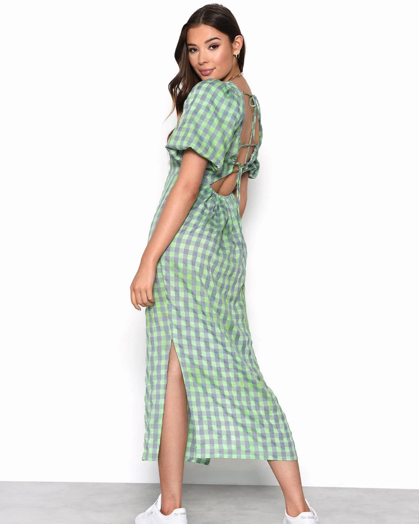 Glamorous Tie-Back Checkered Dress 3 Glamorous Tie-Back Checkered Dress