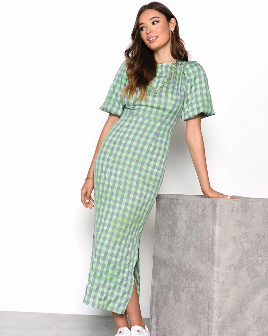 Glamorous Tie-Back Checkered Dress 1 Glamorous Tie-Back Checkered Dress