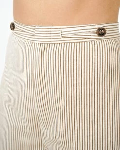 Saint Geraldine Spencer Mocha Pinstripe Pant