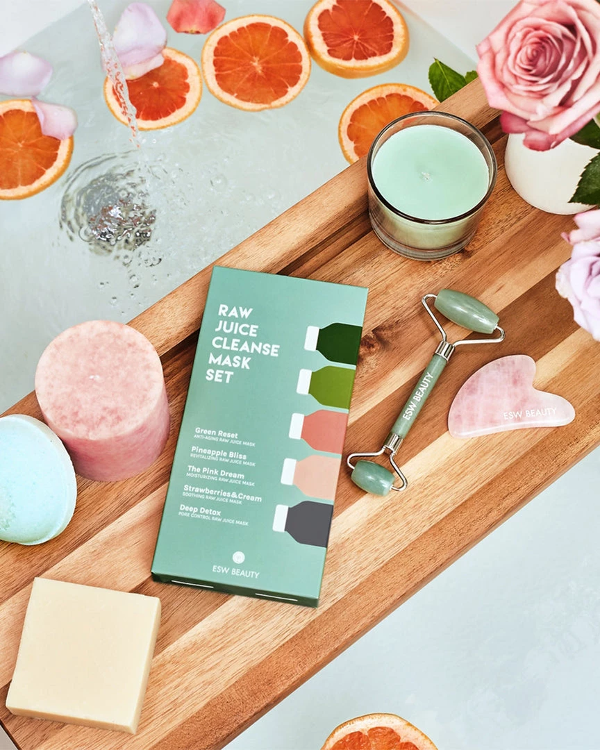 ESW Beauty Wellness Raw Juice Cleanse Mask Set 1 ESW Beauty Wellness Raw Juice Cleanse Mask Set
