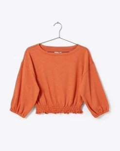 Amuse Society Clothing Mila Knit Fleece Top - Desert Rose