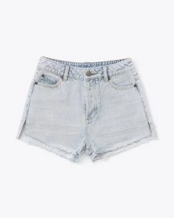 Amuse Society Shoreline Denim Woven Short - Sunfade Wash
