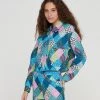 Another Girl Clothing Patchwork Print Shacket
