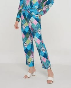 Another Girl Patchwork Print Trousers