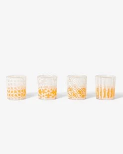 Areaware Dusen Dusen Pattern Glasses - White Living