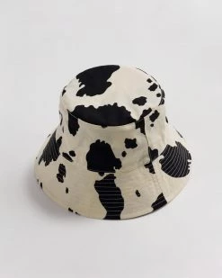 Baggu Bucket Hat - Black & White Cow Accessories