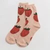 Baggu Crew Sock - Strawberry