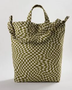 Baggu Duck Bag - Moss Trippy Checker Accessories