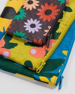Baggu Flat Pouch Set - Wildflowers Accessories