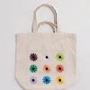 Baggu Accessories Giant Pocket Tote - Embroidered Daisy