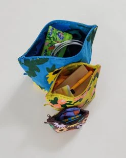 Baggu Accessories Go Pouch Set - Wildflowers