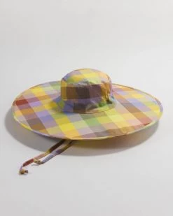 Baggu Accessories Packable Sun Hat - 70's Madras