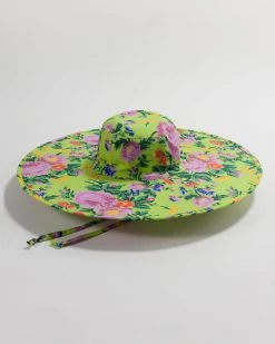 Baggu Packable Sun Hat - Lime Rose