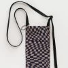 Baggu Phone Sling - Indigo Trippy Checker