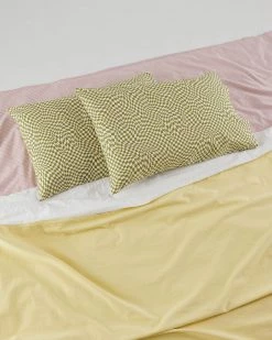 Baggu Pillowcase Set Of 2 - Moss Trippy Checker Living
