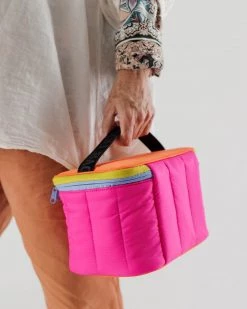 Baggu Puffy Lunch Bag - Pink Citrus Accessories