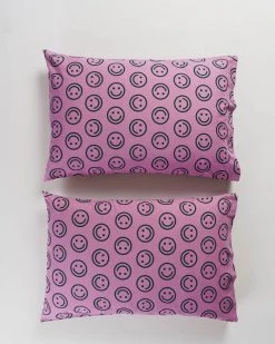 Baggu Pillowcase Set Of 2 - Raspberry Happy Living