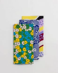 Baggu Living Reusable Cloth Set - Woodblock Mix