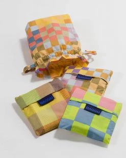 Standard Baggu Set Of 3 - Checks On Checks