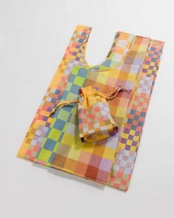 Standard Baggu Set Of 3 - Checks On Checks