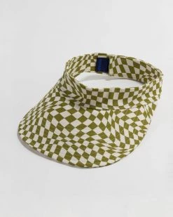 Baggu Accessories Visor - Moss Trippy Checker