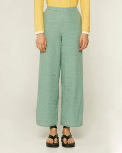 Compañía Fantástica Checks Trousers - Green Clothing