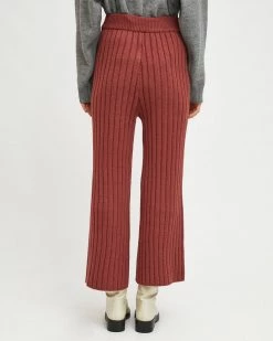 Compañía Fantástica Knit Rib Pants - Brown