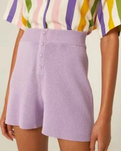Compañía Fantástica Lilac Knit Shorts