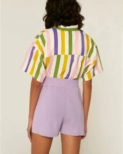 Compañía Fantástica Lilac Knit Shorts