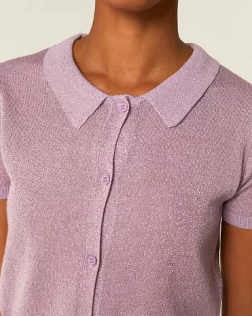 Compañía Fantástica Lilac Knit Top Clothing 2 Compañía Fantástica Lilac Knit Top Clothing