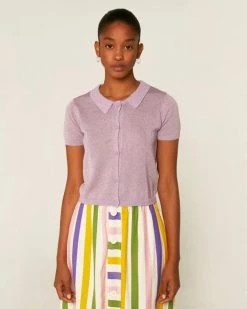 Compañía Fantástica Lilac Knit Top Clothing