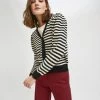 Compañía Fantástica Striped Cardigan - Black Clothing