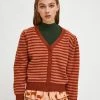 Compañía Fantástica Clothing Striped Cardigan - Brown