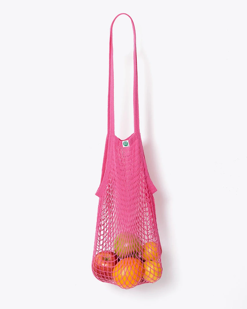 Ecobags Long Handle Market Collection String Bag - Fuchsia Accessories 1 Ecobags Long Handle Market Collection String Bag - Fuchsia Accessories