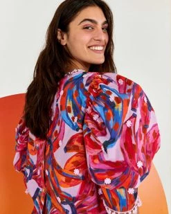 Farm Rio Clothing Colored Bananas Blouse