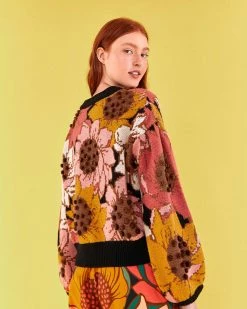 Farm Rio Colorful Sunflowers Sweater