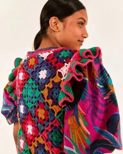 Farm Rio NEW Crochet Square Vest