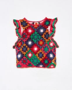 Farm Rio NEW Crochet Square Vest