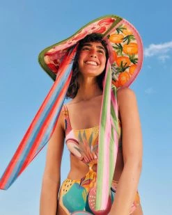 Farm Rio NEW Fruits Scarves Hat
