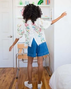 Farm Rio Clothing Louise Floral Blouse