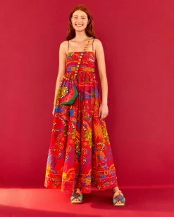 Farm Rio Magic Forest Maxi Dress