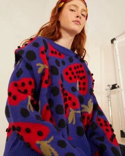 Farm Rio Maxi Heartberry Sweater Clothing