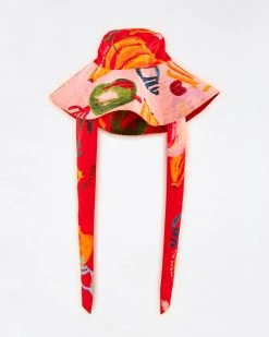 Farm Rio Mixed Fruits Ocean Hat NEW