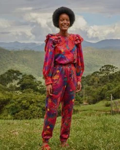 Farm Rio Clothing Tie Dye Forest Sweatpants 7 Farm Rio Clothing Tie Dye Forest Sweatpants